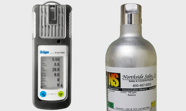 Calibration Gas for Draeger X-am 5600 Series Monitors