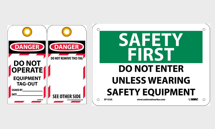 Safety Signs - Lockout Tagout - Labels