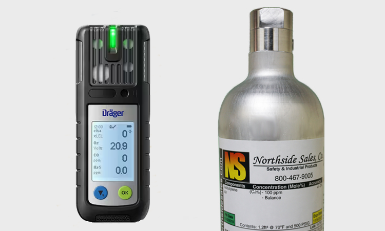 Calibration Gas for Draeger X-am 2800 Series Monitors