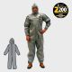 Kappler® Zytron® Z200 Coverall with Hood & Elastic Wrists and Ankles #Z2B428
