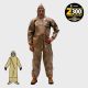 Kappler® Zytron® Z300 NFPA Certified Coverall with Elastomeric Hood, Sock Booties & 2N1® Gloves #Z3H452-92, #Z3H456-92