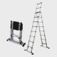 Telesteps - 14ES - 14ft Reach Wide Step Telescoping A-frame Ladder - OSHA Compliant Type 1AA 375lbs
