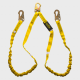 Guardian® Internal Shock Lanyard - Steel Snap Hook Connector (Twin Leg)