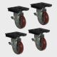 Pelican 0507 Case Caster Sets